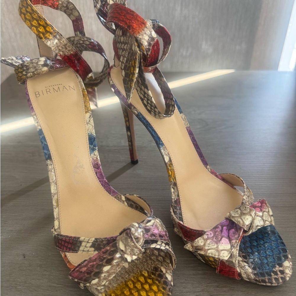 Alexandre Birman Red and Purple Stiletto Heels